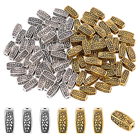 Tibetan Style Alloy Beads, Cubiod, Lead Free & Cadmium Free