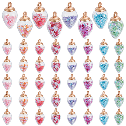 Стеклянные подвески, с блеском