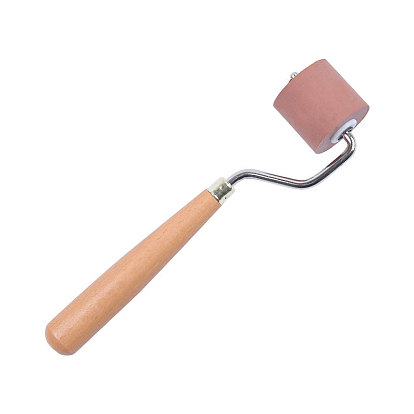 Wooden Brayer Roller, with Handle, for Paint Brush Ink Applicator, Art Craft Oil Painting Tool