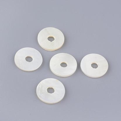 Natural Freshwater Shell Beads, Disc