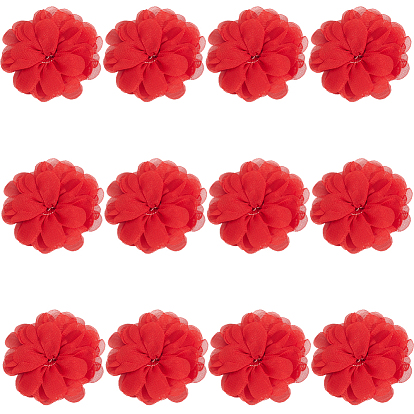 12шт. 3d шифоновый цветок, Аксессуары для орнаментов