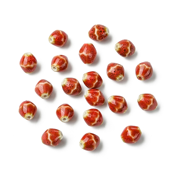 20шт. фарфоровые бусины ручной работы, ромб