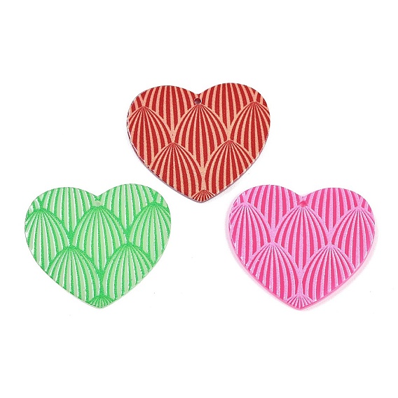 Акриловые подвески, сердце