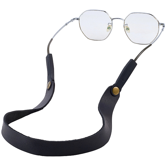 1Ремешок для очков из коровьей кожи, с железной фурнитурой