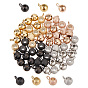 64Pcs 8 Style Ion Plating(IP) 304 Stainless Steel Tube Bails, Loop Bails, Rondelle Bail Beads