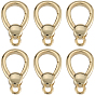 6шт. латунные пружинные кольца-затворы, слеза, без кадмия и без свинца, долговечный