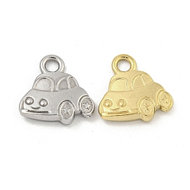 Ion Plating(IP) 304 Stainless Steel Charms, Car Charm