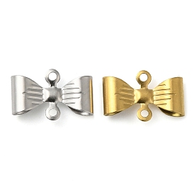 304 Stainless Steel Connector Charms, Bowknot Links