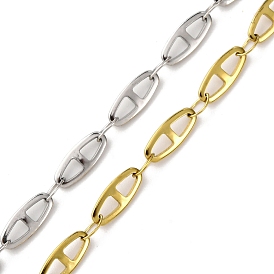 304 цепи овальные из нержавеющей стали, ионное покрытие (ip), пайки, с катушкой