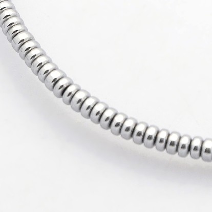 Electroplate Non-magnetic Synthetic Hematite Beads Strands, Heishi Beads, Flat Round/Disc