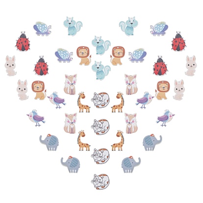 Printed Basswood Pendants, Animal