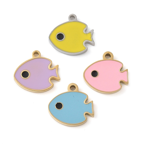 304 прелести нержавеющей стали, с эмалью, рыбы прелести