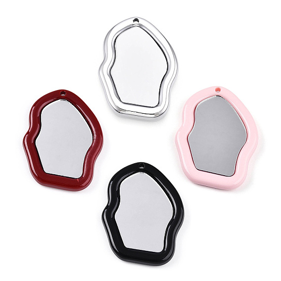 Акриловые большие подвески, с акриловой зеркальной поверхностью