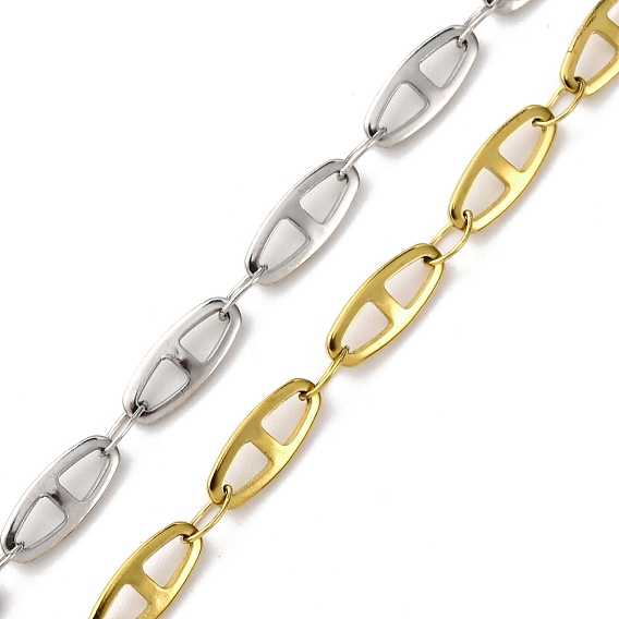 304 цепи овальные из нержавеющей стали, ионное покрытие (ip), пайки, с катушкой