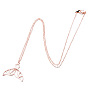 Adorable Mermaid Tail Pendant Necklace for Women - Cute and Romantic Animal Collarbone Chain Jewelry