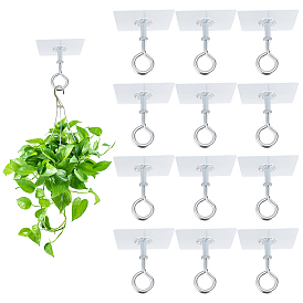 6 Пакеты из поликарбоната, пластика и нержавеющей стали, клейкие потолочные крючки