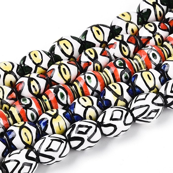 Бусины из фарфора и керамики ручной работы, овальные, пастельный фарфор