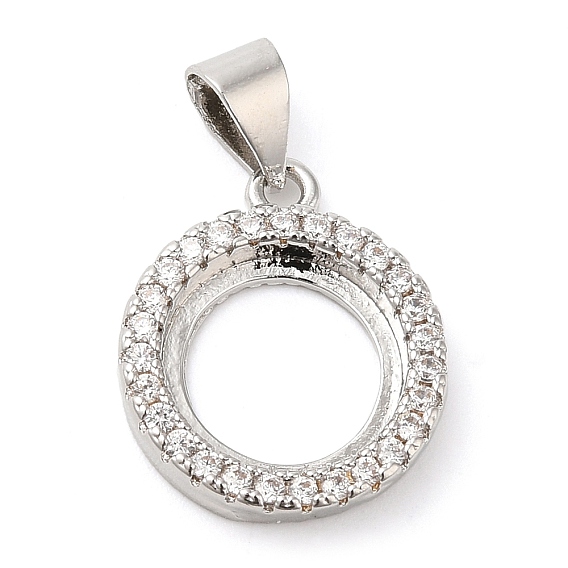 Подвеска из латуни с кристаллами и стразами в оправе кабошон, настройки открытой спины, ronud