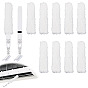 12 piezas 2 estilos cepillos de limpieza de fibra superfina, para aire acondicionado y persianas