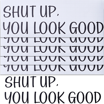 Декоративная наклейка из пвх, самоклеящиеся настенные украшения, прямоугольник с рисунком слова