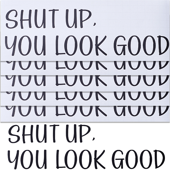 Декоративная наклейка из пвх, самоклеящиеся настенные украшения, прямоугольник с рисунком слова