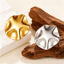 304 anneaux de manchette ouverts en acier inoxydable pour femmes, nuggets