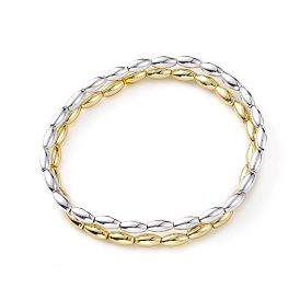 Ensembles de bracelets extensibles unisexes, avec des perles en plastique ccb