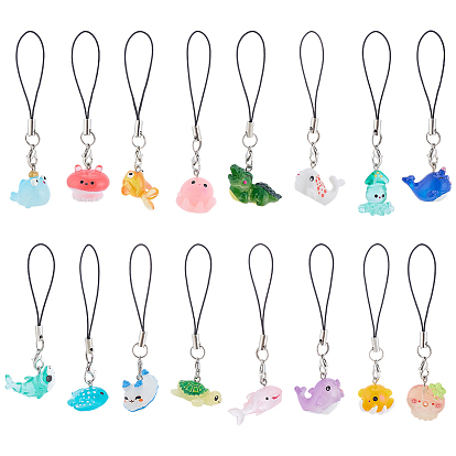 16шт. смоляные мобильные ремни, разнообразные