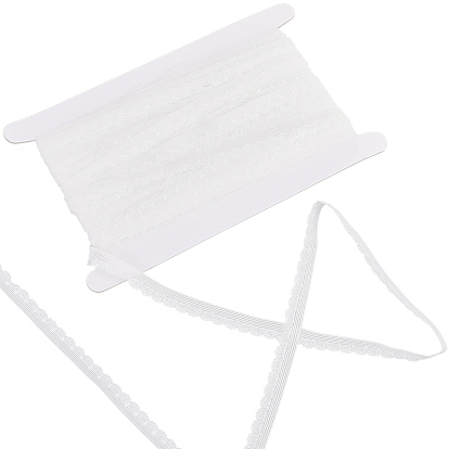 25m нейлоновая эластичная кружевная отделка пико, эластичная кружевная лента для шитья украшений