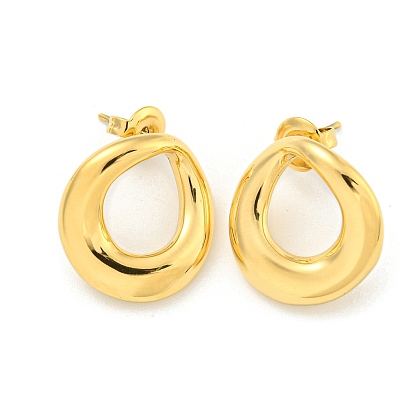 Ионное покрытие (ip) 304 серьги-гвоздики из нержавеющей стали для женщин, слеза