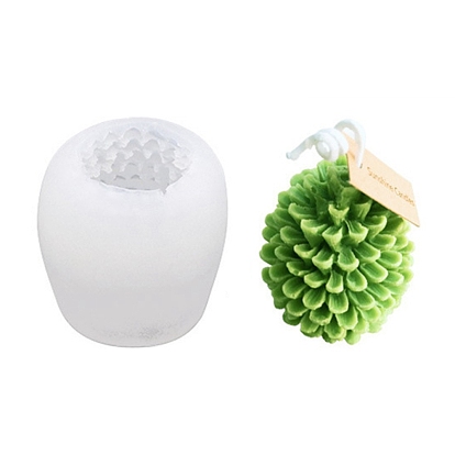 3D Pine Cone DIY Candle Silicone Molds, for Scented Candle Making