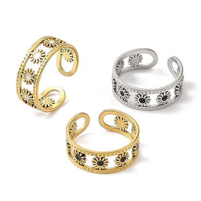 304 эмалированные открытые манжеты из нержавеющей стали для женщин, ионное покрытие (ip), солнце