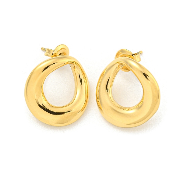 Ионное покрытие (ip) 304 серьги-гвоздики из нержавеющей стали для женщин, слеза