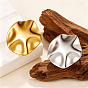 304 Stainless Steel Open Cuff Rings for Women, Nuggets