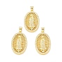 Rack Plating Brass Micro Pave Cubic Zirconia Pendants, Cadmium Free & Lead Free, Long-Lasting Plated, Real 18K Gold Plated, Oval with Religion Virgin Mary Pattern Charm