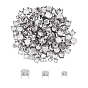 316 Stainless Steel Sew on Prong Settings, Claw Settings for Pointed Back Rhinestone, Prong Settings, Round