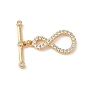 Латунные застежки-молнии из прозрачного кубического циркония, бесконечность, без никеля 