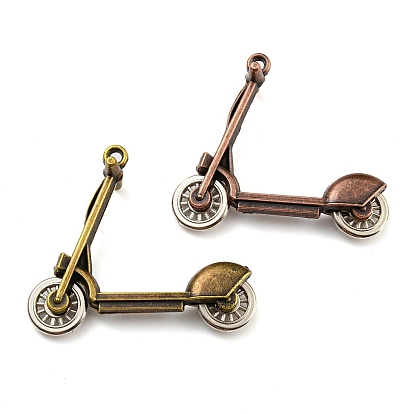 Сплавочные подвески тибетского стиля, скутер, без кадмия и без свинца