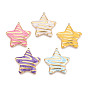 304 подвески из нержавеющей стали и эмали, звезды прелести, золотые
