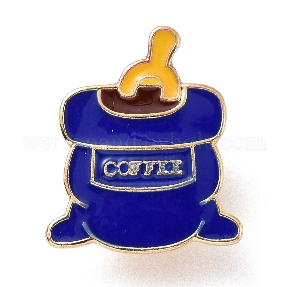 China Factory Coffee Cup with Heart Enamel Pin, Light Gold Plated Alloy  Badge for Backpack Clothes 17x18.5x1.5mm in bulk online 