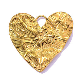 Текстурированные 304 подвески из нержавеющей стали, шарма сердца, ионное покрытие (ip), долговечный