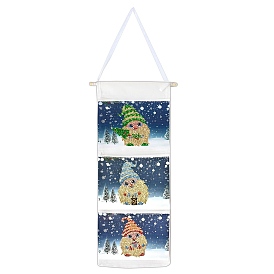 Creative Diamond Painting Hanging Storage Bag Set, Craft Storage Hanging Bag, Diamond Christmas Dwarf Style