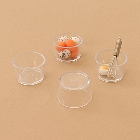 Plate Plastic Mini Model, Micro Landscape Dollhouse Accessories, Pretending Prop Decorations