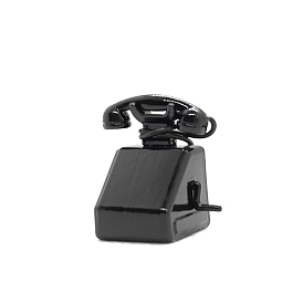 Ретро телефонный аппарат с фигуркой, аксессуары для кукольного домика с микро-ландшафтом, притворяясь опорными украшениями