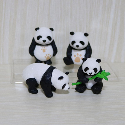 PVC Panda Figurine Display Decoration, for Home Decoration