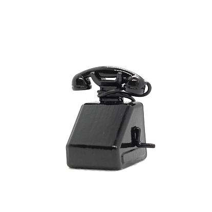 Ретро телефонный аппарат с фигуркой, аксессуары для кукольного домика с микро-ландшафтом, притворяясь опорными украшениями