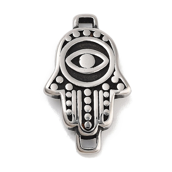 Ретро 304 звенья хамсы из нержавеющей стали, для изготовления кожаных браслетов