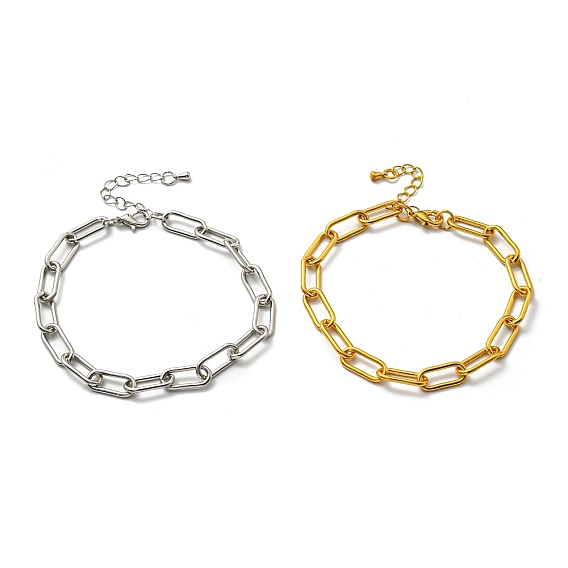 Браслеты-цепочки из латуни для скрепок для женщин