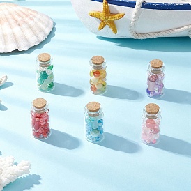 6 шт. бусины лэмпворк и стеклянные грядки для рассады бутылки желаний, для украшения рабочего стола домашнего офиса