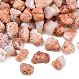 Natürliche rosa Achatperlen, getrommelt Stein, Nuggets, kein Loch / ungekratzt, Vasenfüllsteine/ungebohrt, Vasenfüller Edelsteine
